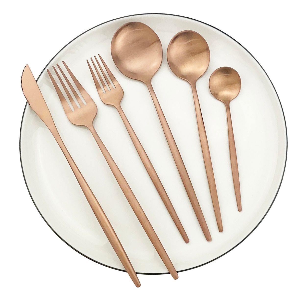 36-Delige Minimalistische Bestekset – Elegante En Moderne Eetgerei.