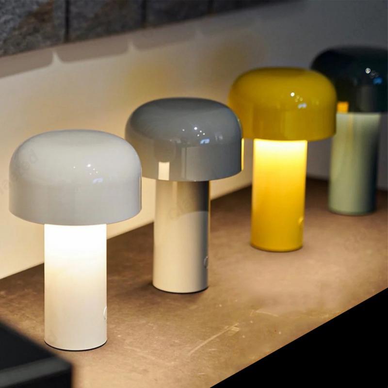 Draagbare USB Oplaadbare Touch Nachtkastlamp – Moderne Woonkamer Decoratieverlichting