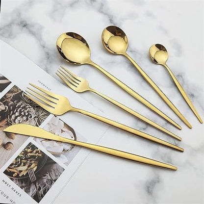 36-Delige Minimalistische Bestekset – Elegante En Moderne Eetgerei.